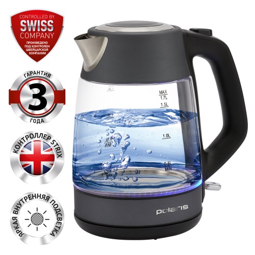 Электрочайник Polaris PWK 1760CGL (графит) 