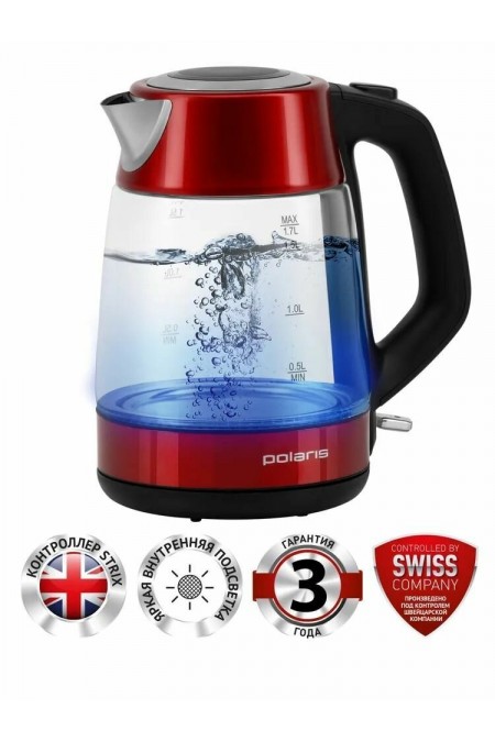 Электрочайник Polaris PWK 1760CGL (красный) 1