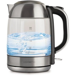 Электрочайник Polaris PWK 1791CGL (серебристый/черный)