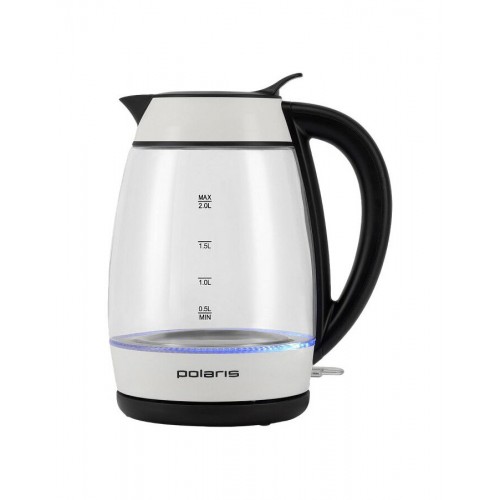 Электрочайник Polaris PWK 2092СGL (белый/черный) 1
