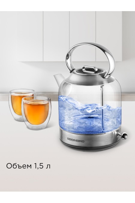 Электрочайник Redmond KG221 (серебристый) 2