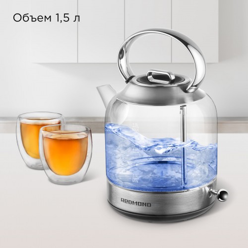 Электрочайник Redmond KG221 (серебристый) 2