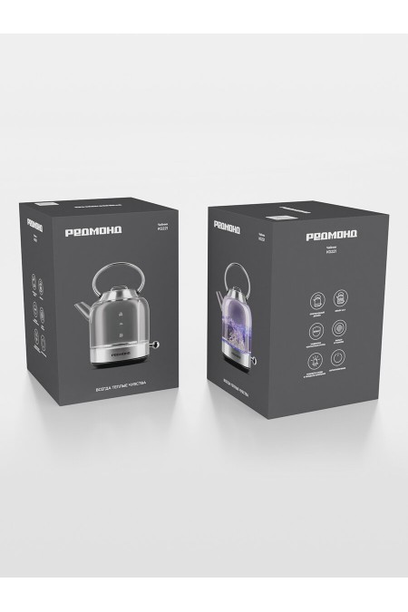 Электрочайник Redmond KG221 (серебристый) 8