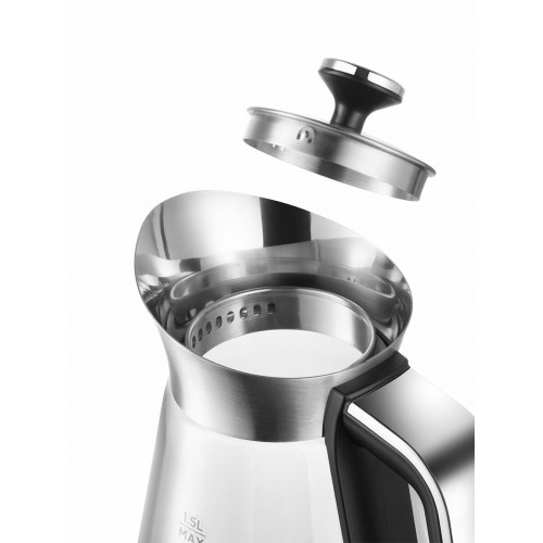 Электрочайник Redmond KG222 (серебристый/черный) 8