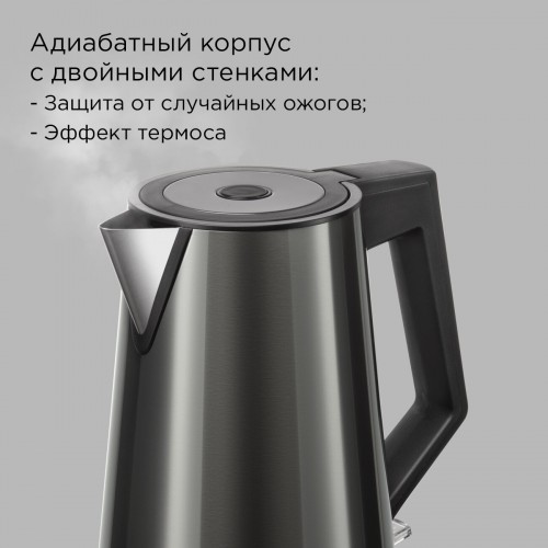 Электрочайник Redmond KM244 (серый) 