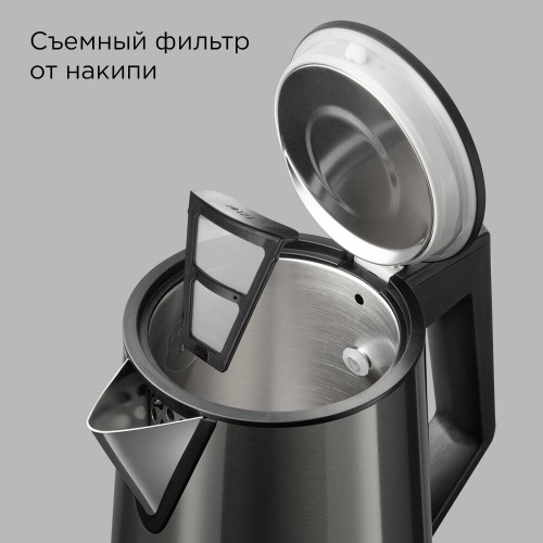 Электрочайник Redmond KM244 (серый) 3