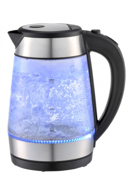 Электрочайник RENOVA KT17G-02B (черный/серебристый) 