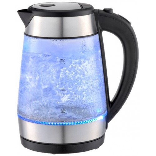 Электрочайник RENOVA KT17G-02B (черный/серебристый) 