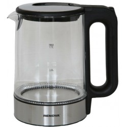 Электрочайник RENOVA KT17G-10B (черный/серебристый)
