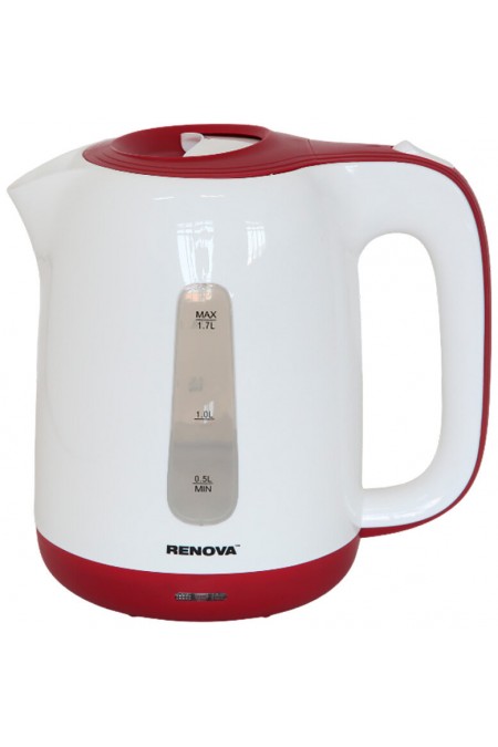 Электрочайник RENOVA KT17P-01R (белый/красный) 