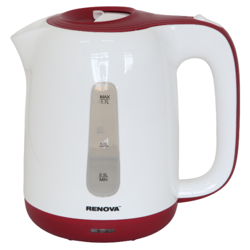 Электрочайник RENOVA KT17P-01R (белый/красный) 