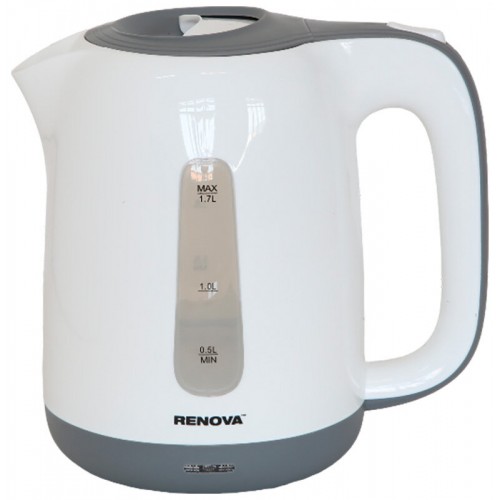 Электрочайник RENOVA KT17P-01W (белый/серый) 