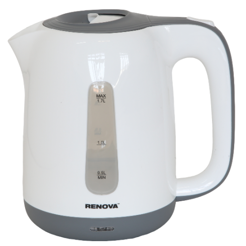 Электрочайник RENOVA KT17P-01W (белый/серый) 