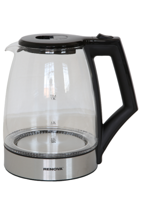 Электрочайник RENOVA KT18G-01B (серебристый) 