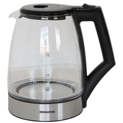 Электрочайник RENOVA KT18G-01B (серебристый) 