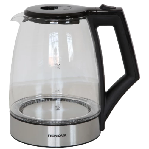 Электрочайник RENOVA KT18G-01B (серебристый) 
