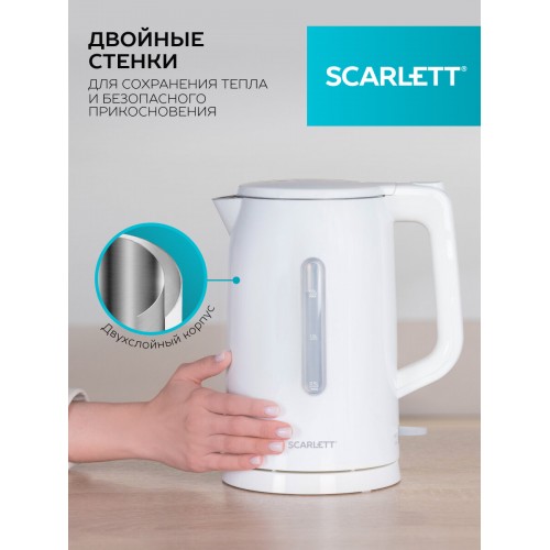 Электрочайник Scarlett SC-EK21S31 (белый) 3