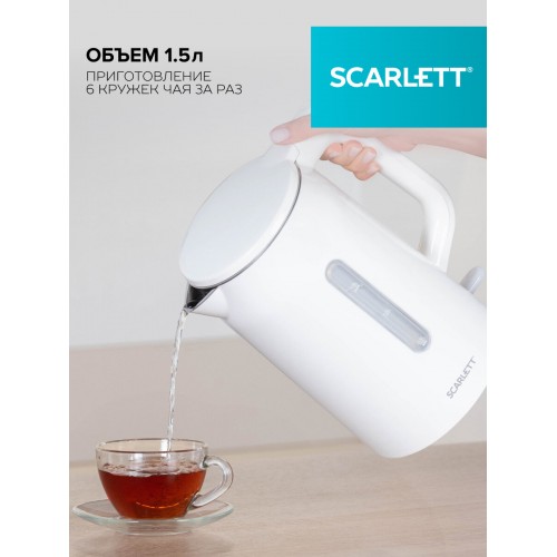 Электрочайник Scarlett SC-EK21S31 (белый) 8