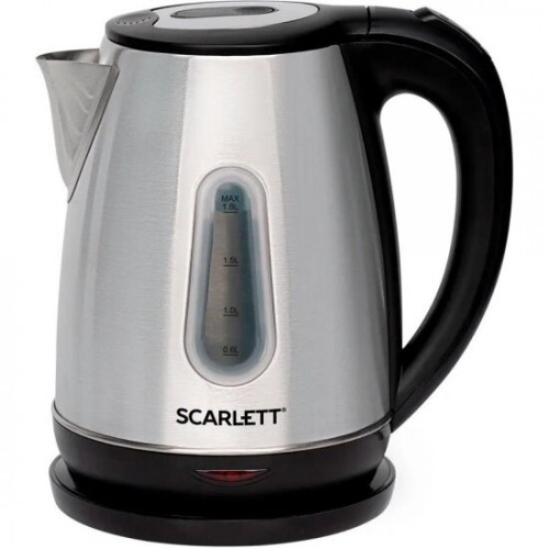 Электрочайник Scarlett SC-EK21S36 (серебристый/черный) 