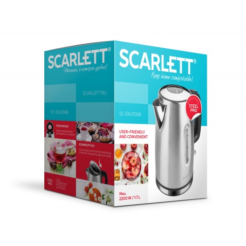 Электрочайник Scarlett SC-EK21S68 (серебристый) 2