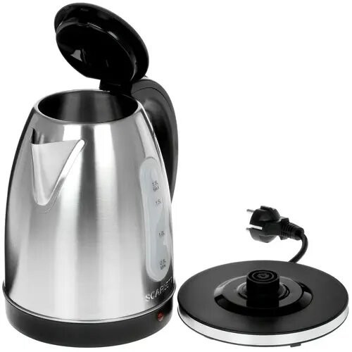 Электрочайник Scarlett SC-EK21S75 (серебристый/черный) 9