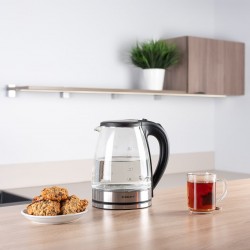 Электрочайник Scarlett SC-EK27G35 (стальной/черный)