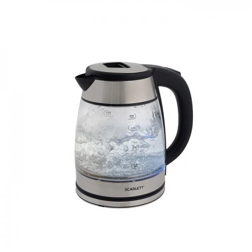 Электрочайник Scarlett SC-EK27G40 (серебристый/черный) 1