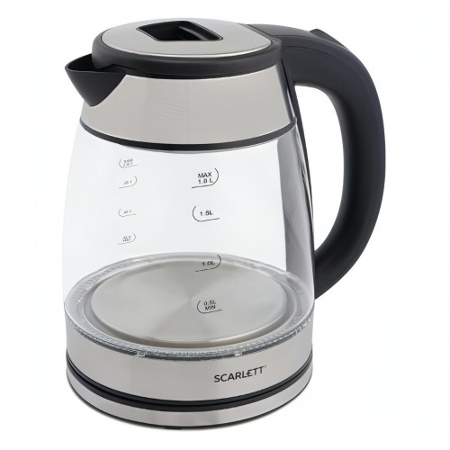 Электрочайник Scarlett SC-EK27G40 (серебристый/черный) 4