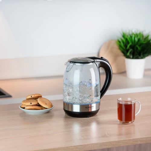Электрочайник Scarlett SC-EK27G48 (черный/серебристый) 1