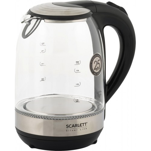 Электрочайник Scarlett SC-EK27G48 (черный/серебристый) 8