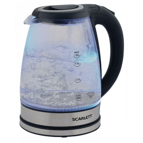 Электрочайник Scarlett SC-EK27G88 (черный/серебристый) 