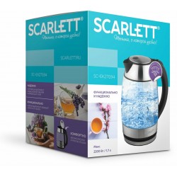 Электрочайник Scarlett SC-EK27G94 (серебристый)