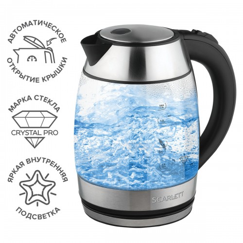 Электрочайник Scarlett SC-EK27G94 (серебристый) 9