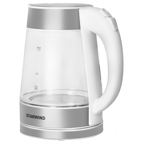 Электрочайник Starwind SKG2011 (белый/серебристый) 7