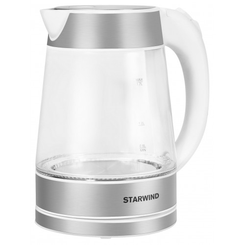 Электрочайник Starwind SKG2011 (белый/серебристый) 8