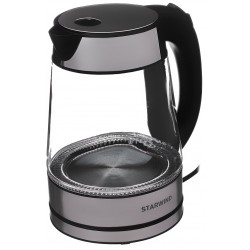Электрочайник Starwind SKG3311 (черный/серебристый)