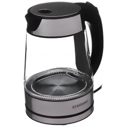 Электрочайник Starwind SKG3311 (черный/серебристый)