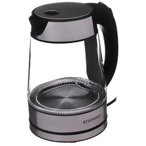 Электрочайник Starwind SKG3311 (черный/серебристый) 