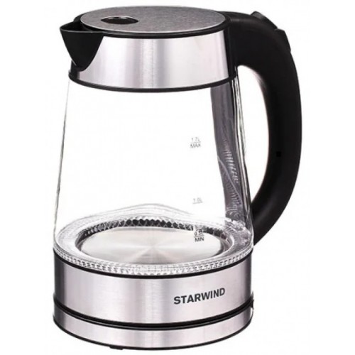 Электрочайник Starwind SKG3311 (черный/серебристый) 4