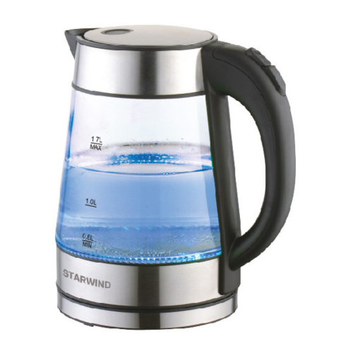 Электрочайник Starwind SKG3311 (черный/серебристый) 6