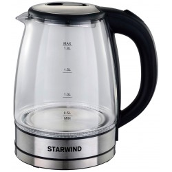 Электрочайник Starwind SKG4777 (черный/серебристый)