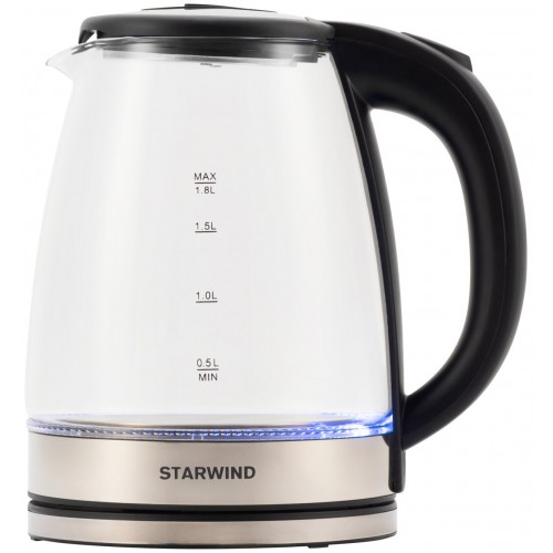 Электрочайник Starwind SKG4777 (черный/серебристый) 9