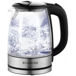 Электрочайник Starwind SKG5210 (серебристый/черный)