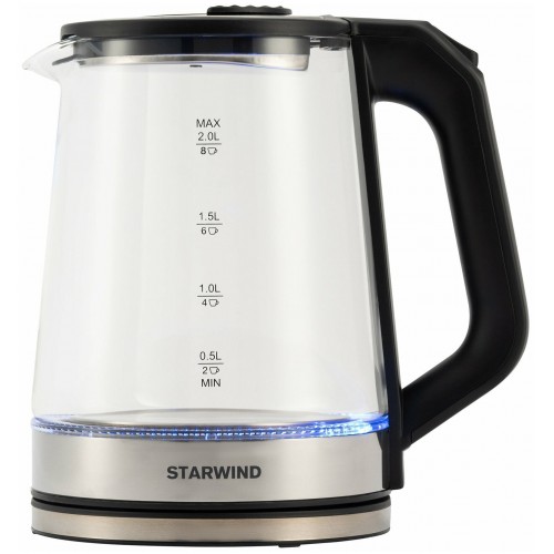 Электрочайник Starwind SKG5778 (черный/серебристый) 