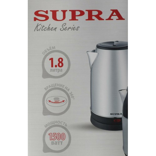 Электрочайник Supra KES-1843S (белый/черный) 9