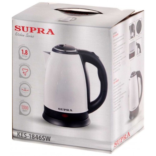 Электрочайник Supra KES-1846SW (белый/черный) 1