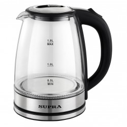 Электрочайник Supra KES-1852G (черный/серебристый)