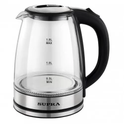Электрочайник Supra KES-1852G (черный/серебристый)