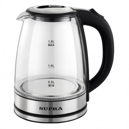 Электрочайник Supra KES-1852G (черный/серебристый) 