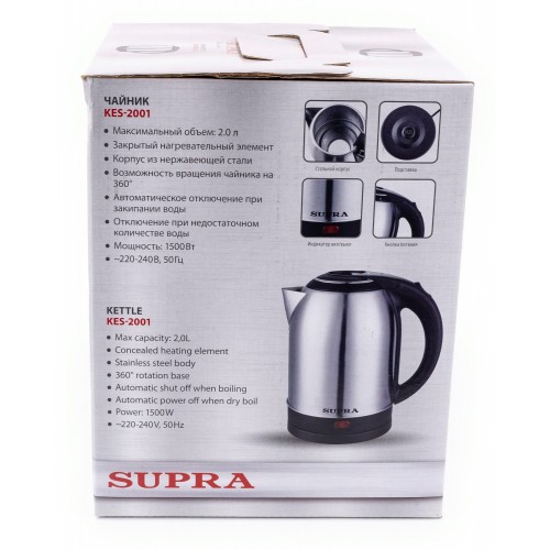 Электрочайник Supra KES-2001 (серебристый) 4